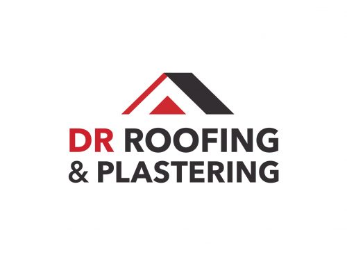 DR Roofing & Plastering Logo Design